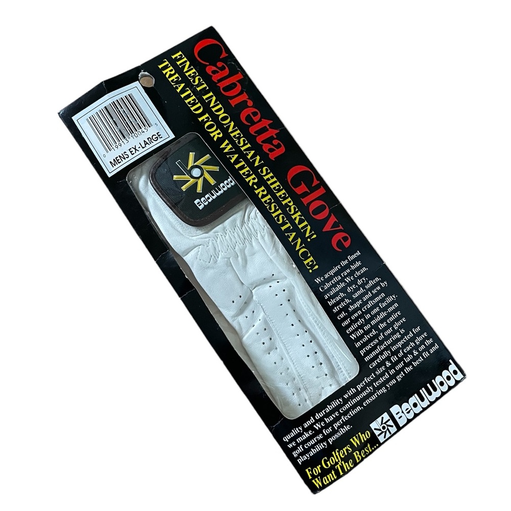 Beauwood Cabretta Sheepskin Golf Glove LEFT HAND White NEW